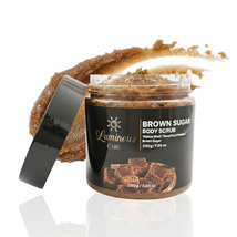 Luminous Care Brown Sugar Body Scrub | Sea Salt &amp; Walnut Exfoliating 200g - $454.03 MXN