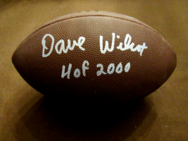 DAVE WILCOX HOF 2000 SAN FRANCISCO LB SIGNED AUTO WILSON NFL FOOTBALL SC... - $148.49