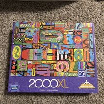 Mega “Numbers” Jigsaw Puzzle 2000XL Pieces-26.75" X 39"  New &amp; Factory S... - $17.99
