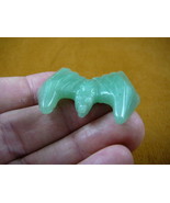 (Y-BAT-558) BAT bats FLYING carving GREEN aventurine FIGURINE gemstone S... - $19.36 CAD