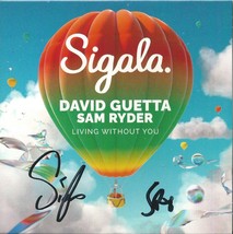 Sigala &amp; Sam Ryder - Living Without You 2022 Eu &quot;Autographed / Signed&quot; Cd Guetta - £19.87 GBP