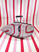 Lovely Mid Century Modern Kromex Chrome Tid Bit Serving Tray with Handle - $18.00