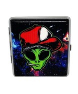 Fujima Hip Hop Alien PU Leather Wrapped King Size Cigarette Case - $9.89