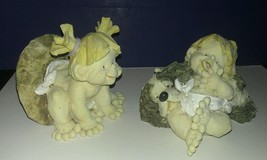 2) Vintage 1995 Ganz PLAYFUL RASCALS Figurines ~ &quot;Hide &amp; Seek&quot; and &quot;Naptime&quot; - £1.55 GBP