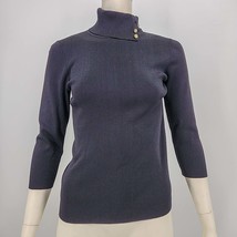 Dana Buchman Black Turtleneck Sweater, Size  Medium - $15.84