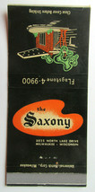 The Saxony  Milwaukee, Wisconsin Restaurant 30 Strike Matchbook Cover Ma... - £1.56 GBP