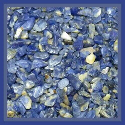 Sodalite Gemstone Embellishment UNDRILLED small Chips 50g (1.75 oz) - $2.97