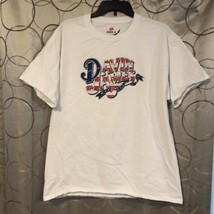 Davin James Large Patriotic T-Shirt Short Sleeve Texas Country Music Honky Tonk - $13.99