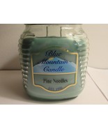 Pine Needle Christmas Candle | Blue Mountain | Double Wick 24 oz Large 1... - $23.69