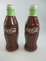 Coca-Cola Coke Contour Bottle Salt and Pepper Spice Shaker Set Ceramic - $7.92