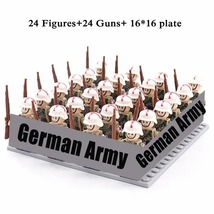 24 Pcs WW2 Military Army Building Blocks German Soldiers Mini Action Figures #10 - £18.77 GBP