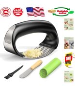 Ergonomic Rocking Garlic Crusher - Space-Saving, Dishwasher Safe Kitchen... - $34.53 CAD