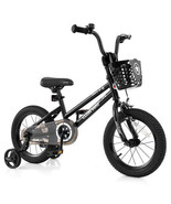 14 Inch Kids Bike with Basket and Training Wheels for Children Aged 4-5 ... - $172.76