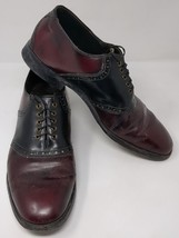 Vintage Bostonian Pacers Mens Spectator Oxford Brouges Size 10 D/B Leath... - $42.53