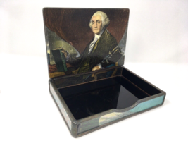 George Washington Monument Cherry Blossom America Jewelry box By Tiny Jewel Box - £59.94 GBP