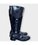 AGL &quot;Softy Nero&quot; black suede and leather riding boots women’s size 8 fal... - $125.00