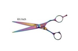 MPPMGT Professional Quality Dog Grooming Rainbow Series Straight Steel Shears Pi - $66.40+