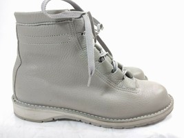 Vintage Danner Womens Gray Leather Gore-tex Hiking Boots US 6 M Vibram Sole - £55.39 GBP