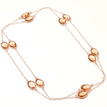 Morganite Handmade Gemstone Black Friday Gift Necklace Jewelry 36" SA 3005 - £3.98 GBP