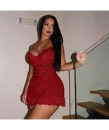 Sexy Lingerie Floral Lace V-Neck Pajamas Underwear Dress Babydoll - $34.95