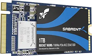 SABRENT 1TB Rocket NVMe PCIe M.2 2242 DRAM Less Low Power Internal High ... - £174.16 GBP