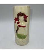 Vintage Hula Girl Vase Tiki DW141 Mid-Century 6.5in Tropical Beach Decor - £14.87 GBP