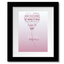 More Than Words by Extreme - Love Song Lyric Music Art - Print, Canvas or Plaque - £15.28 GBP+