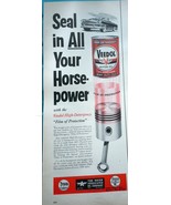 Veedol Motor Oil Seal In All Your Horse Power Magazine Print Advertiseme... - $5.99