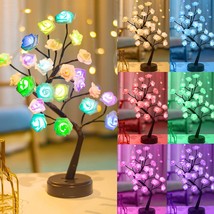 18 Colors Rose Lamp, Color Changing Light Up Rose Tree Lamp - £31.97 GBP