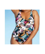 Kona Sol™ ~ Large (12-14) ~ Multicolor Floral Print/AG894 ~ One Pc. Swim... - $35.80 CAD