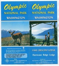 Olympic National Park Washington Brochure Lake Crescent &amp; Hurricane Ridge Lodge  - £17.06 GBP