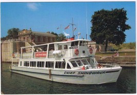 Postcard MV Chief Shingwauk Lock Tours Sault Ste Marie Ontario - £1.69 GBP