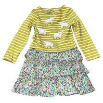 Mini Boden 5/6 Puffy Lambs Floral Spring Girls Dress - £21.53 GBP
