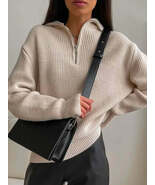 Turtleneck Zipper Sweater - $59.99