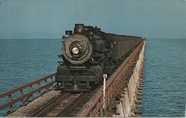 Southern Pacific Railroad 3258 Great Salt Lake Utah Postcard 8.75 x 5.5 - $4.49