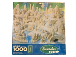 Snowbabies at Play Dept 56 Christmas 1995 Hallmark Springbok Puzzle Sealed Vtg - $15.76