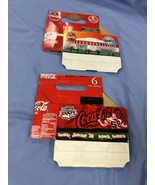 Lot Of 2 - 1994 &amp; 2000 Super Bowl Coke Coca-Cola Vintage 6 Pack Carriers - $9.90