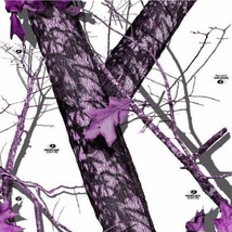 Mossy Oak Purple vinyl Wrap air release MATTE Finish 12&quot;x12&quot; - £6.72 GBP