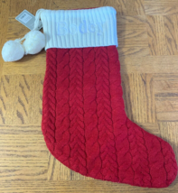 Things Remembered &quot;Bodey&quot; Large Red/White-Christmas Stocking-Brand New-S... - £33.55 GBP