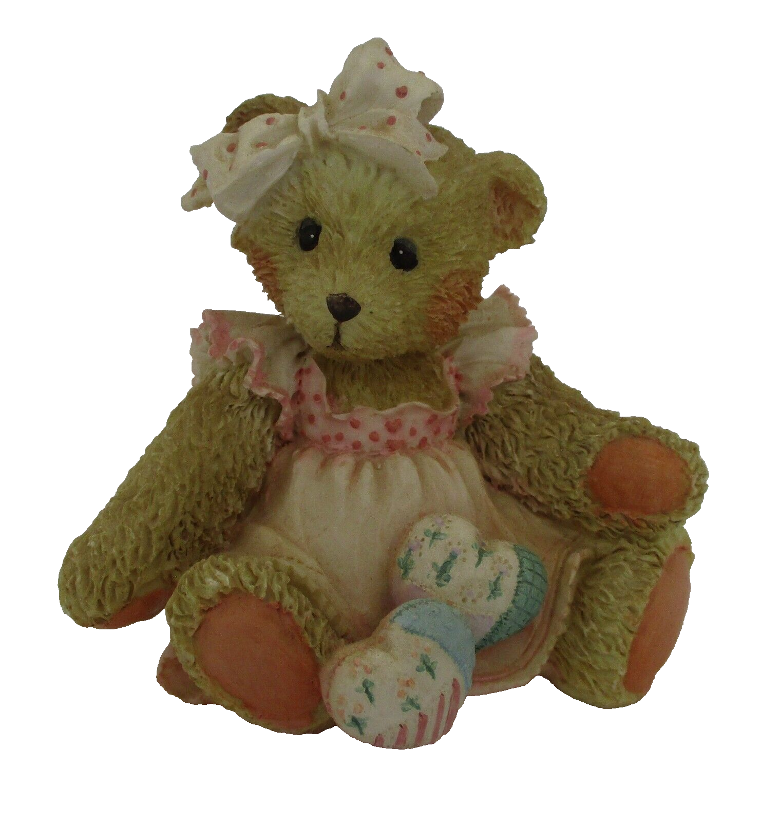 Hamilton Gifts Cherished Teddies Amy &quot;Hearts Quilted With Love&quot; 1992 P H... - $9.89