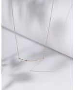 Bar Necklace-14k Gold Bar Necklace-Gold Bar Necklace-Layering Gold Bar N... - $330.00