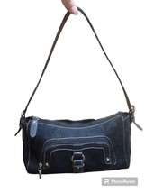 liz &amp; co black purse Shoulder Bag Tote Leather Strap - $22.72
