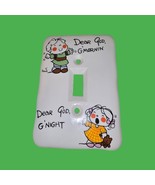 Vintage Dear God Kids Ceramic Light Switch Plate Cover Boy Girl Prayer E... - $19.79