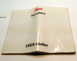 Leica Minilux 40mm f2.4 camera Manual Instruction Guide  Book  OEM Genuine - £19.87 GBP