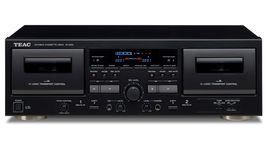 TEAC W-1200B Dual Cassette Deck with Recorder with USB Pitch Control Karaoke-Mic - $615.96