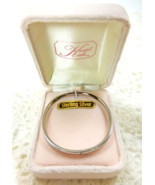 New Old Stock Sterling Silver Baby Childs Hinged Bangle Bracelet - €28,51 EUR