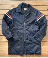 Vintage Amazon Sportswear Men’s Insulated zip Up Coat Size S Black W/ St... - £38.44 GBP