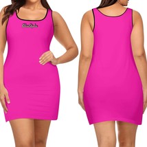 Pink Elegant Sleeveless Mini Dress - £37.40 GBP