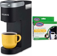 Keurig K-Mini Single Serve K-Cup Pod Coffee Maker (Black) Bundle with Cleaning C - £159.32 GBP
