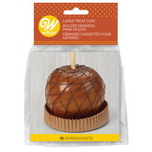 Wilton Kraft Treat Cups Large 3.75 In 18 Ct Candy Apple Cup Halloween - $3.79